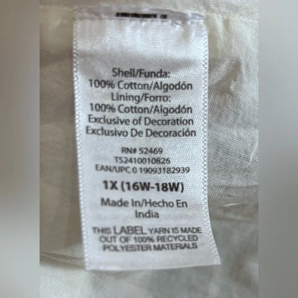 NWT Ponk Floral Print Off The Shoulder Mid-Length Dress  Size 1X 16W/18W - Picture 14 of 15